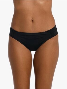 La Blanca Bikini Bottoms for Women Island Goddess Side Shirred Hipster size 14